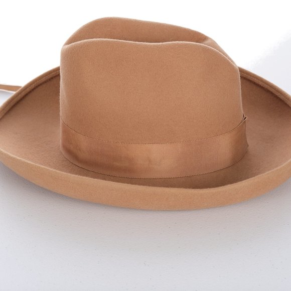 Vintage Michelle Camel Tan 100% Wool Made in USA Hat main image 2